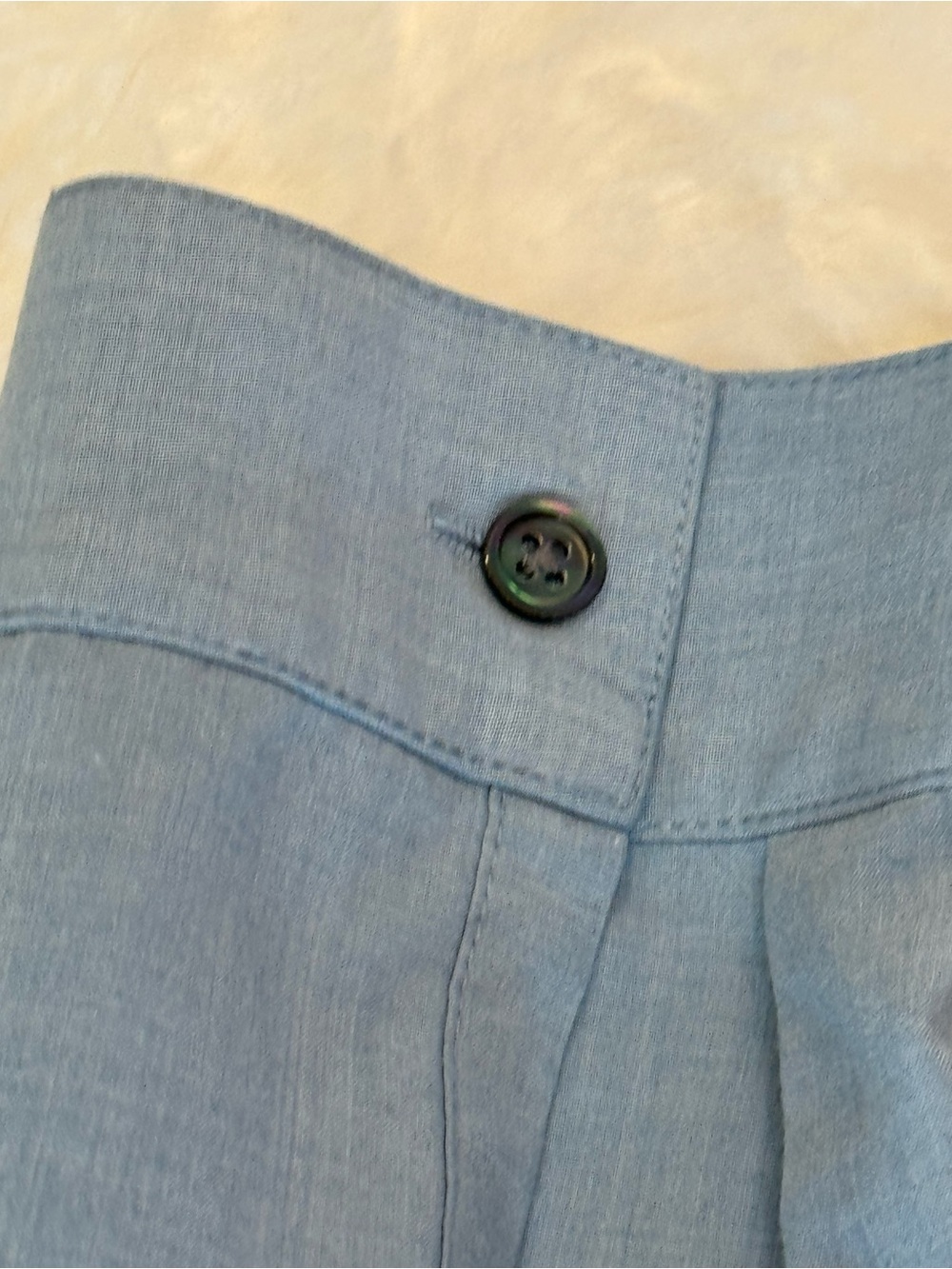 J.Jill Blue Button-Up Rayon Blend Shirt in Size Large, NWOT - Picture 11 of 13